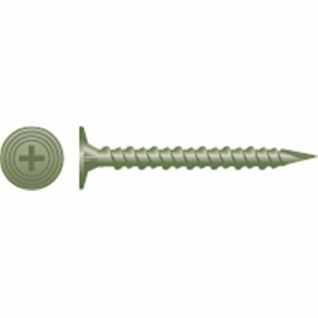 STRONG-POINT 8-18 x 1.25 in. Phillips Flat Head Screw with Nibs and Wings Ruspert Coated, 5PK FB814R